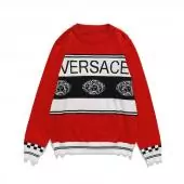 collection young versace sweatershirt pulls stipe versace red